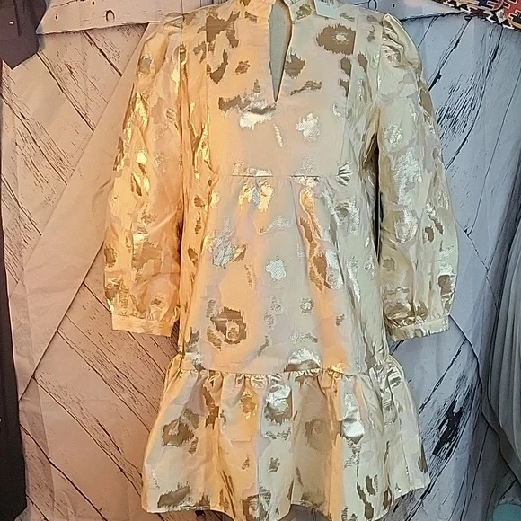 Tuckernuck Tan/Cream Coupe Palmerston Mini Dress Numerous Sizes - Picture 2 of 12